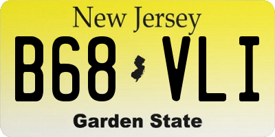 NJ license plate B68VLI