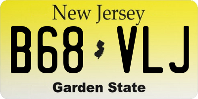 NJ license plate B68VLJ