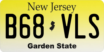 NJ license plate B68VLS