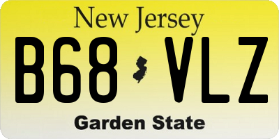 NJ license plate B68VLZ