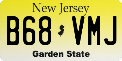 NJ license plate B68VMJ