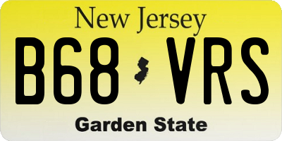 NJ license plate B68VRS