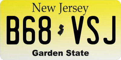 NJ license plate B68VSJ