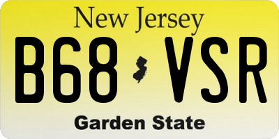 NJ license plate B68VSR