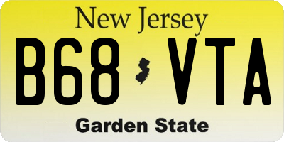 NJ license plate B68VTA
