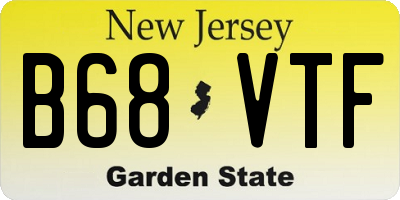 NJ license plate B68VTF