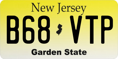 NJ license plate B68VTP