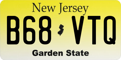 NJ license plate B68VTQ