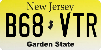 NJ license plate B68VTR