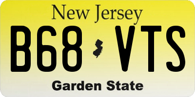 NJ license plate B68VTS