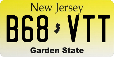 NJ license plate B68VTT