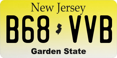 NJ license plate B68VVB