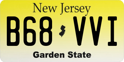 NJ license plate B68VVI