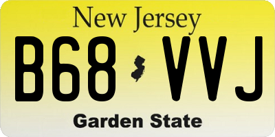 NJ license plate B68VVJ
