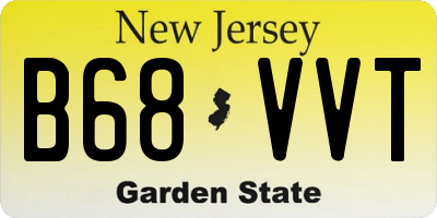 NJ license plate B68VVT