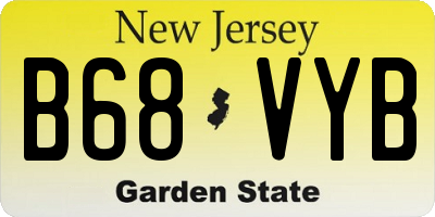 NJ license plate B68VYB