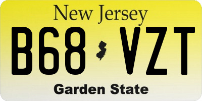 NJ license plate B68VZT