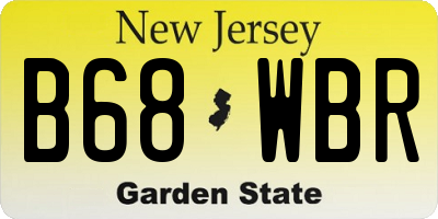 NJ license plate B68WBR