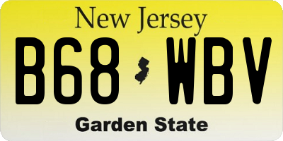 NJ license plate B68WBV