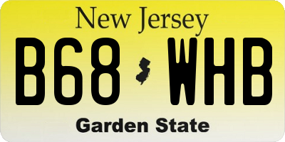 NJ license plate B68WHB