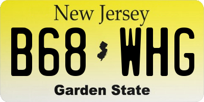 NJ license plate B68WHG
