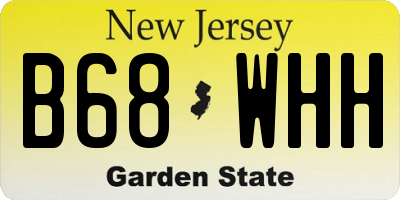 NJ license plate B68WHH