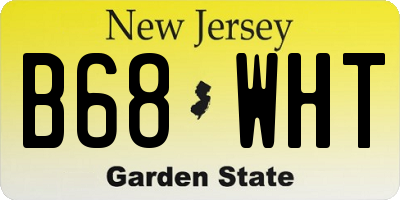 NJ license plate B68WHT