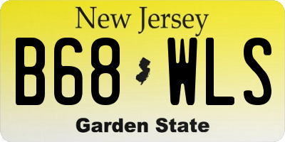NJ license plate B68WLS