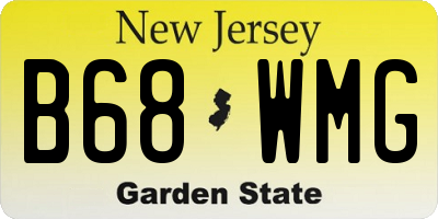 NJ license plate B68WMG