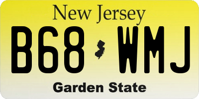 NJ license plate B68WMJ