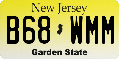 NJ license plate B68WMM