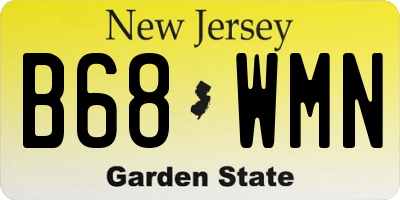 NJ license plate B68WMN