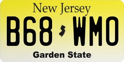NJ license plate B68WMO