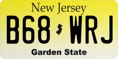 NJ license plate B68WRJ