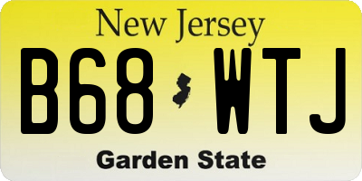 NJ license plate B68WTJ