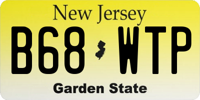 NJ license plate B68WTP