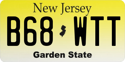 NJ license plate B68WTT