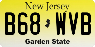 NJ license plate B68WVB