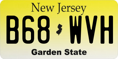 NJ license plate B68WVH
