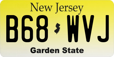 NJ license plate B68WVJ