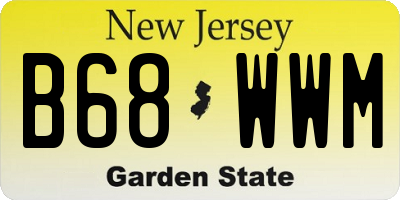 NJ license plate B68WWM