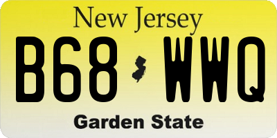 NJ license plate B68WWQ