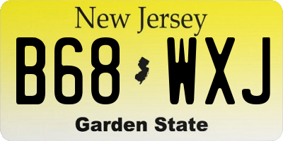 NJ license plate B68WXJ