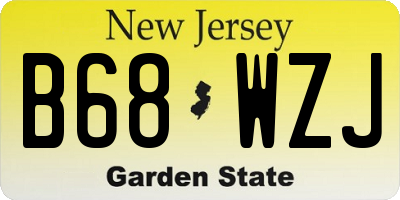 NJ license plate B68WZJ
