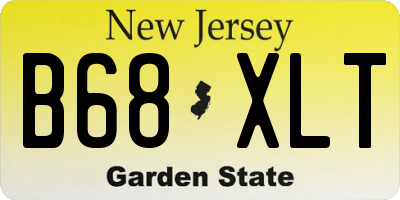NJ license plate B68XLT