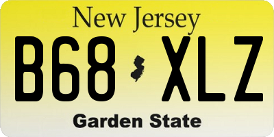 NJ license plate B68XLZ