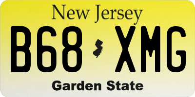 NJ license plate B68XMG