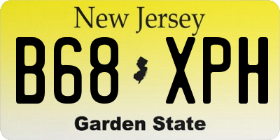 NJ license plate B68XPH
