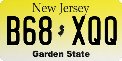 NJ license plate B68XQQ