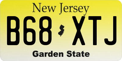 NJ license plate B68XTJ
